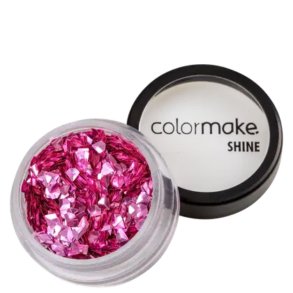 Imagem do produto Colormake Shine Formatos Diamante 3D Rosa - Glitter 2g