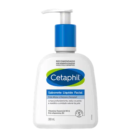 Imagem do produto Cetaphil Pele Mista e Oleosa - Sabonete Líquido Facial 300ml