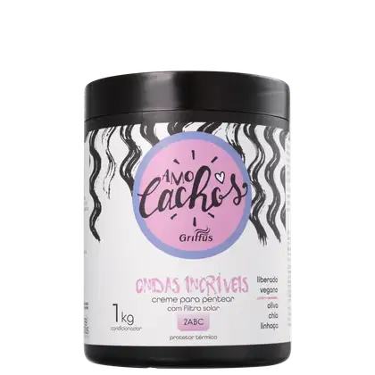 Imagem do produto Griffus Amo Cachos Ondas Incríveis - Creme de Pentear 1000g