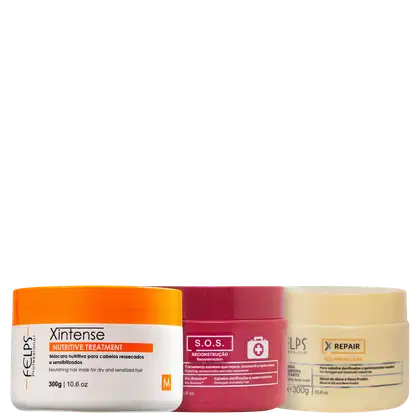 Imagem do produto Kit Felps Professional Cronograma Capilar Reparador (3 Produtos)