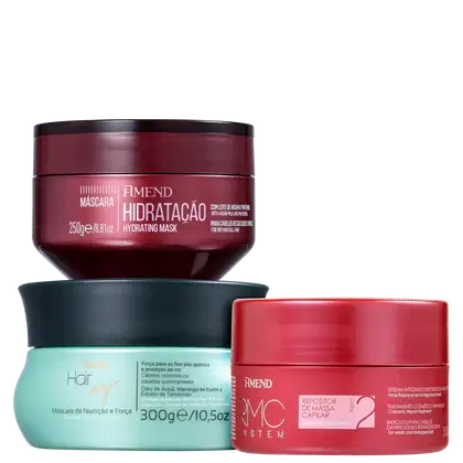 Imagem do produto Kit Amend Cronograma Capilar Reposição de Massa (3 Produtos)