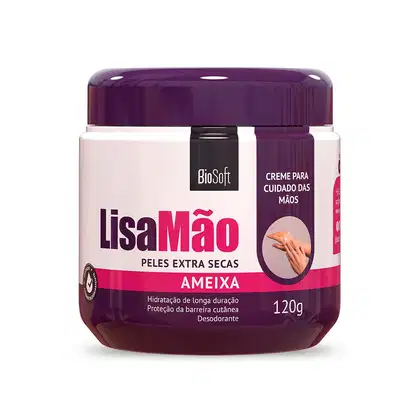 Creme para as Mãos Bio Soft Lisa Mão Ameixa, 120g.