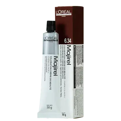 Imagem do produto L'Oréal Professionnel Majirel 6.34 Louro Escuro Dourado Acobreado - Coloração 50g