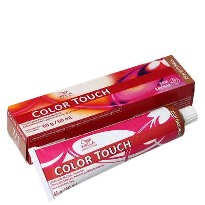 Imagem do produto Wella Professionals Color Touch 7/1 Louro Médio Acinzentado - Tonalizante 60g