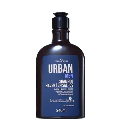 Imagem do produto Urban Men Silver Grisalhos - Shampoo Desamarelador 240ml