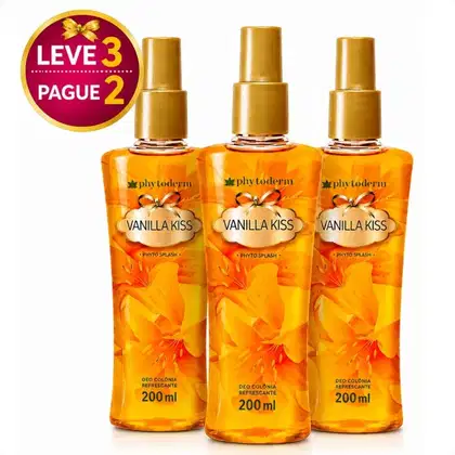 Imagem do produto Kit Phytoderm Body Splah Vanilla Kiss: Leve 3 Pague 2 200ml