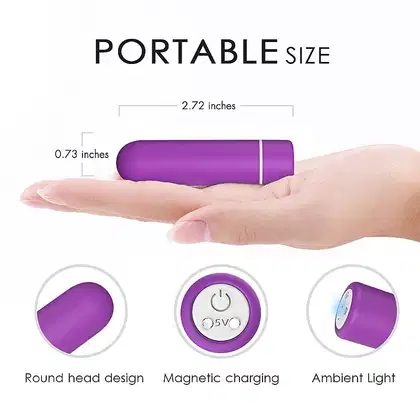Imagem do produto Vibrador Bullet Recarregável Ultra Forte com Controle Remoto Seed S-Hande Roxo