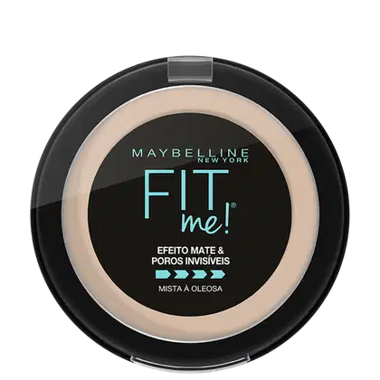 Imagem do produto Maybelline Fit Me! B01 Super Claro Bege - Pó Compacto Matte 10g