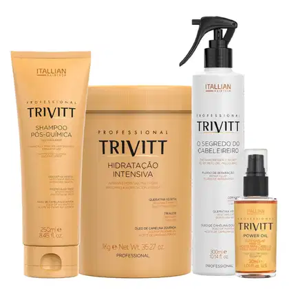 Imagem do produto Kit Trivitt Profissional Restruturação Capilar Pós Quimica (4 Itens)