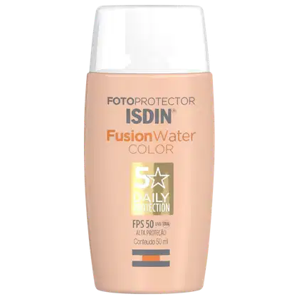 Imagem do produto ISDIN Fotoprotector ISDIN Fusion Water 5 Stars Color FPS 50 - Protetor Solar Facial com Cor 50ml