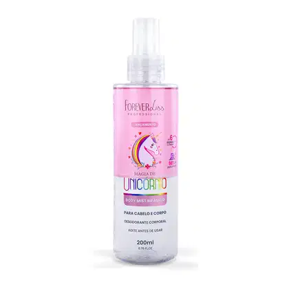 Imagem do produto Body Splash Cabelo e Corpo Magia de Unicórnio Forever Liss 200ml