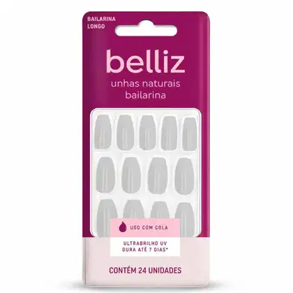 Imagem do produto Unhas Postiças Belliz Bailarina Longo Com 24 Unidades Cód.: 2314