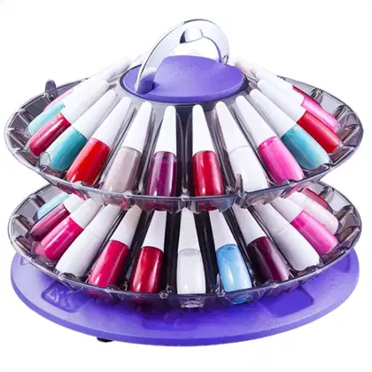 Imagem do produto Organizador de Esmalte Giratório Dompel Smaltbell Twist Roxo 3355