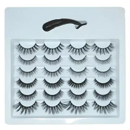 Imagem do produto Cílios Postiços 3d Miss Frandy 12 Pares C21-01003 Kit 02