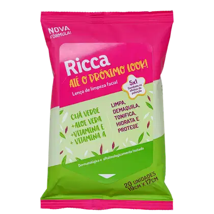 Imagem do produto Ricca 5 em 1 - Lenço Demaquilante (20 Unidades)