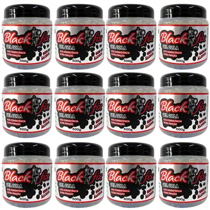 Imagem do produto Kit Gel Cola Black Fix 500g C/12