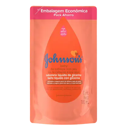 Imagem do produto Johnson's Baby Da Cabeça Aos Pés Refil - Sabonete Líquido 180ml