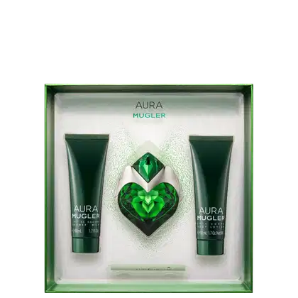 Imagem do produto Conjunto Aura Mugler Feminino - Eau de Parfum 30ml + Loção Corporal 50ml + Gel de Banho 50ml