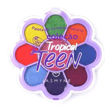 Imagem do produto Paleta de Sombras Jasmyne Tropical Teen Tucano C 10g