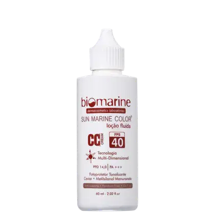 Imagem do produto Biomarine Sun Marine Color FPS 40 Bege - CC Cream 60g