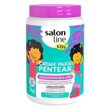 Imagem do produto Kit Salon Line Kids: 1 Creme para Pentear e 1 Gelatina Desembaraçante Morango