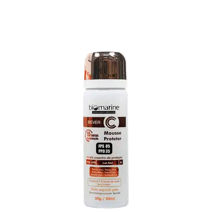 Imagem do produto Biomarine Rever C Mousse FPS 85 PPD 35 - Protetor Solar Facial 50ml