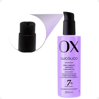 Imagem do produto Kit Ox Glicólico: Shampoo, Condicionador 240ml e Máscara + Acidificante