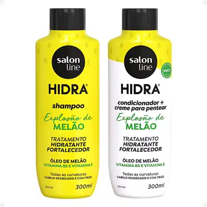 Kit Salon Line Hidra: Shampoo e Condicionador Melão 300ml cada