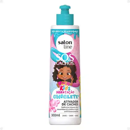 Ativador de Cachos Salon Line Kids Sos Cachos Chiclete 300ml