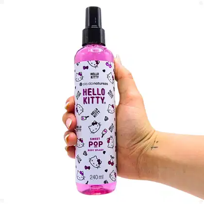 Imagem do produto Body Splash Cia Da Natureza Hello Kitty Sweet Pop 240ml