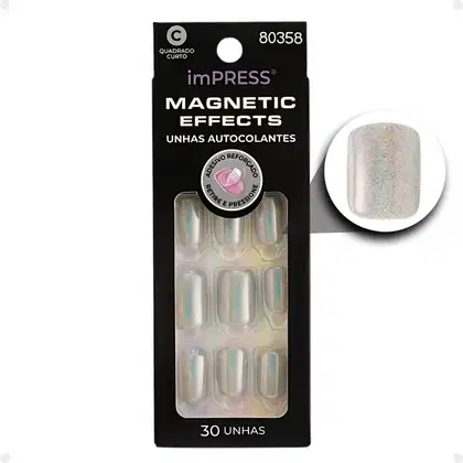 Imagem do produto Kiss New York imPress Magnetic Effects The Good Days - Unhas Postiças Autocolantes (30 Unidades)