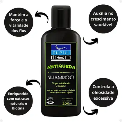 Imagem do produto Shampoo Nupill Men Antiqueda 200ml