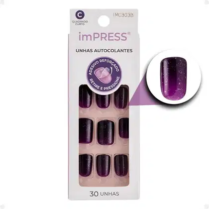 Imagem do produto Kiss New York imPress Unique Colors After Thought - Unhas Postiças Autocolantes (30 Unidades)