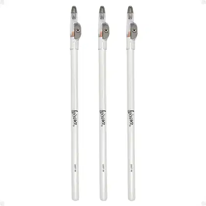 Imagem do produto Kit Luisance: 3 Lápis Para Olhos Branco com Apontador Ref. L887-w