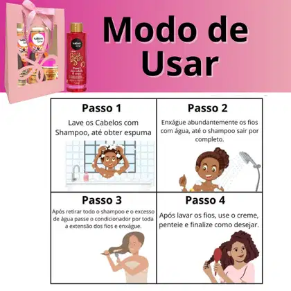 Imagem do produto Kit Presente Salon Line De Repente Pronta!: Shampoo, Condicionador e Creme Pentear + Mimo Exclusivo
