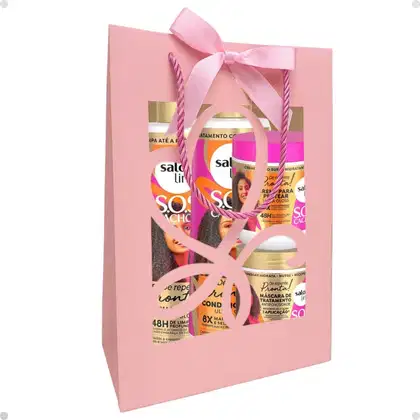 Imagem do produto Kit Presente Salon Line De Repente Pronta: Shampo, Condicionador, Creme Pentear e Máscara + Mimo Exclusivo