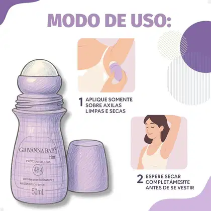 Imagem do produto Kit Desodorante Roll-on Giovanna Baby Lilac Com 2