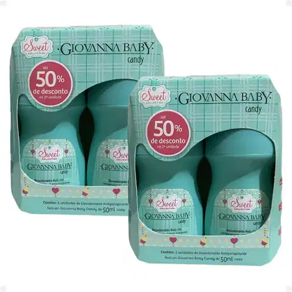 Imagem do produto Kit Giovanna Baby: 4 Desodorante Roll-On Candy