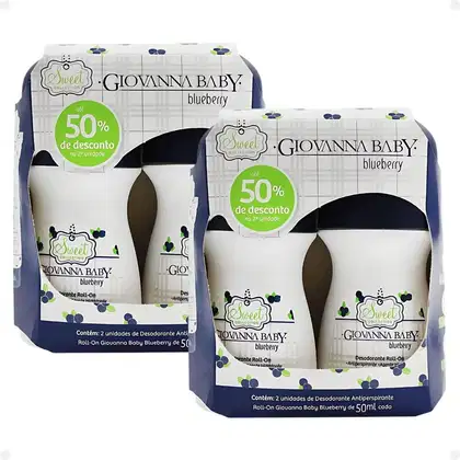 Imagem do produto Kit Giovanna Baby: 4 Desodorante Roll-On Blueberry