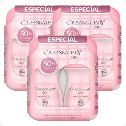 Imagem do produto Kit Giovanna Baby: 4 Desodorante Roll-On Classic