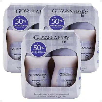 Imagem do produto Kit Giovanna Baby: 6 Desodorante Roll-On Lilac