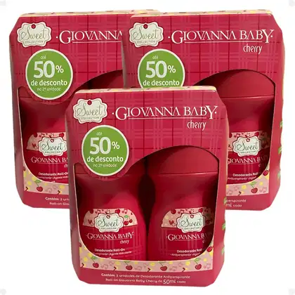 Imagem do produto Kit Giovanna Baby: 6 Desodorantes Roll-On Cherry