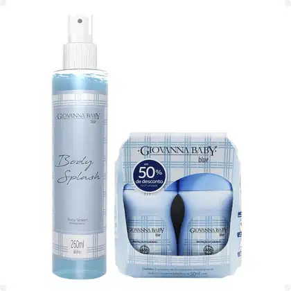 Imagem do produto Kit Giovanna Baby Blue: 2 Desodorantes Roll-on e 1 Body Splach