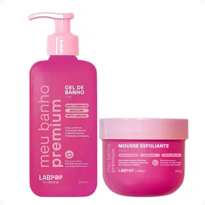 Imagem do produto Kit LabPop by Labotrat It Girl: Gel de Banho e Mousse Esfoliante