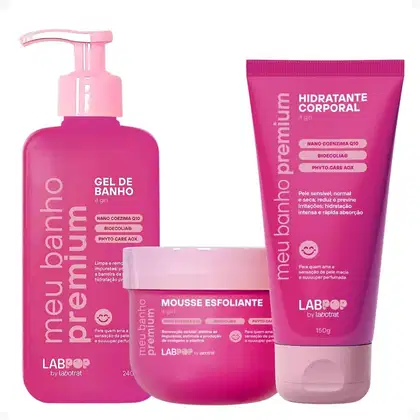 Imagem do produto Kit LabPop by Labotrat It Girl: Gel de Banho, Mousse Esfoliante e Hidratante Corporal