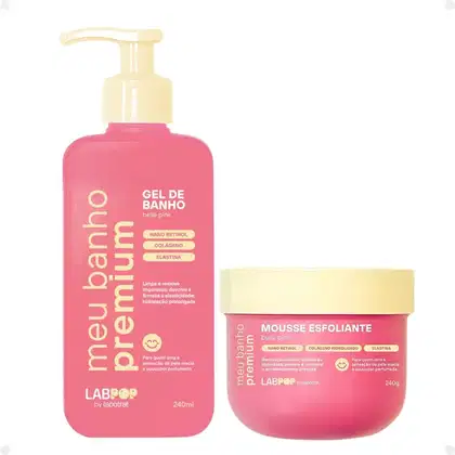 Imagem do produto Kit LabPop by Labotrat Belle Pink: Gel de Banho e Mousse Esfoliante