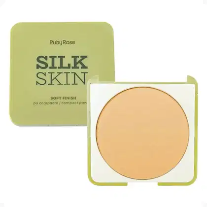 Imagem do produto Ruby Rose Silk Skin Soft Finish Sunshine - Pó Compacto 9,5g