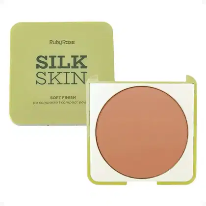 Imagem do produto Ruby Rose Silk Skin Soft Finish Medium 02 - Pó Compacto 9,5g