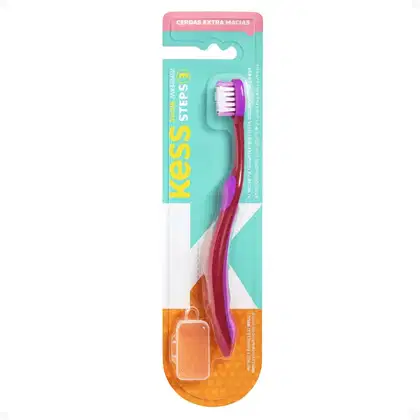 Imagem do produto Escova de Dente Infantil Kess Belliz Tipper Steps 3 Cores Diversas Cod. 2582