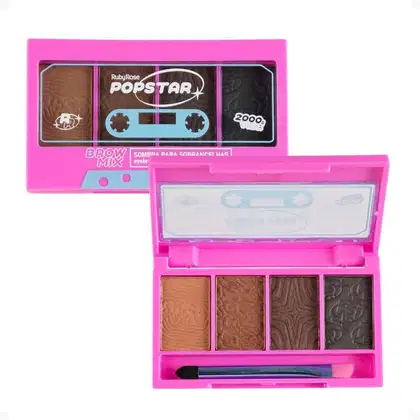 Imagem do produto Ruby Rose Popstar Brow Mix - Paleta de Sombras para Sobrancelhas